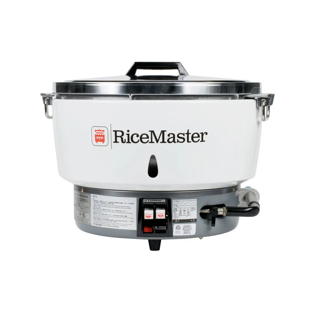 Town RM-55P-R RiceMaster® Commercial LP Gas Rice Cooker, 110 Cups (55 Cups Raw), Steel Base Color