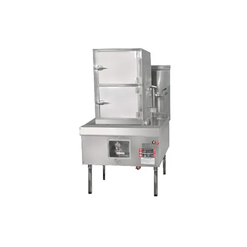 Town YF-STMR-SS Steamer Range & Cabinet, Gas, (2) Compartments