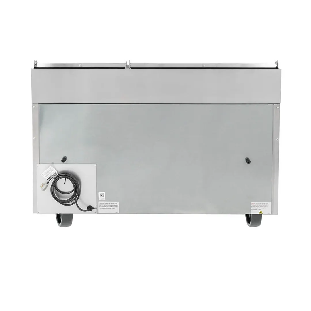 True TPP-AT-60-HC 60" Refrigerated Pizza Prep Table w/ 2 Doors, (8) 1/3 Pans