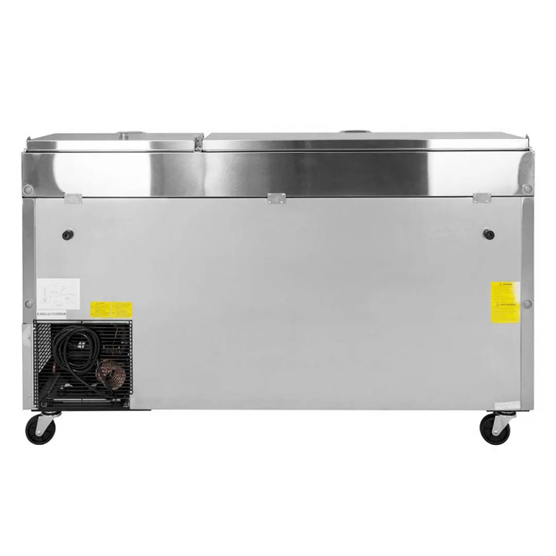 Turbo Air TPR-67SD-D4-N 67" Refrigerated Pizza Prep Table w/ 4 Drawers, 20 cu. ft.