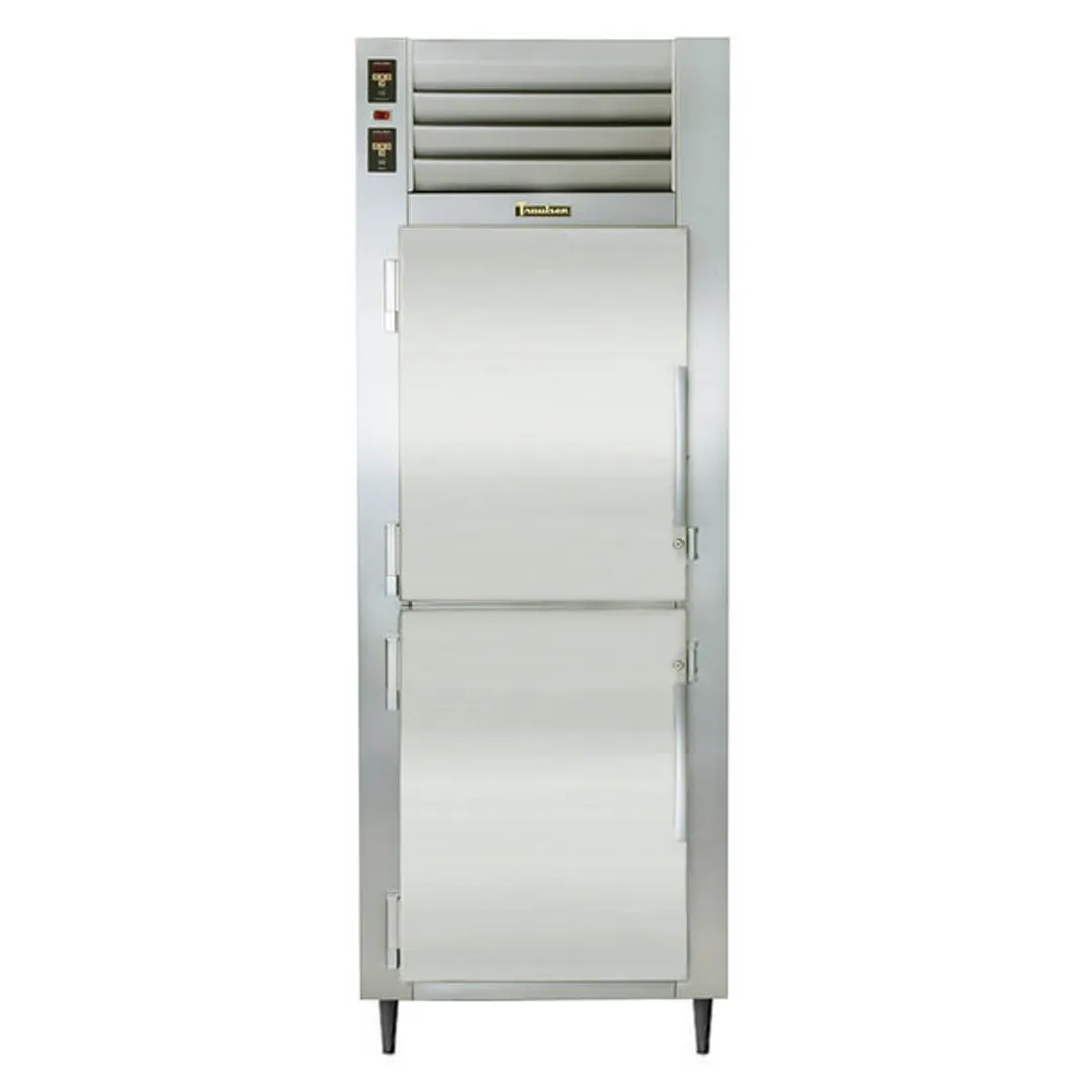 Traulsen ADT132WUT-HHS 29" 1-Section Reach-In Refrigerator Freezer Combo w/ 2 Half Solid Doors