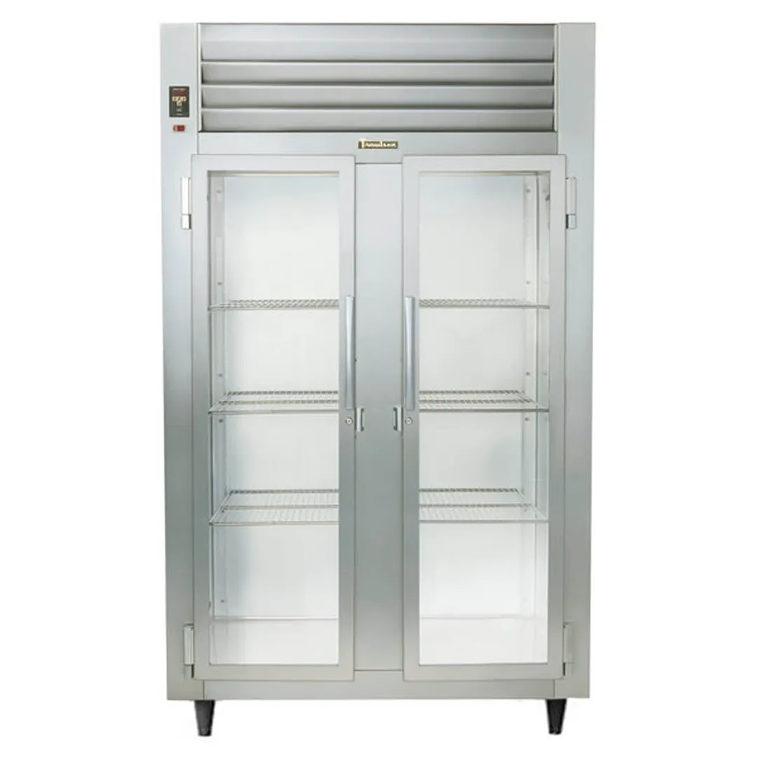 Traulsen AHT232NUT-FHG 52" 2-Section Reach-In Refrigerator w/ 2 Glass Doors, Top Mount, 46.9 cu. ft.