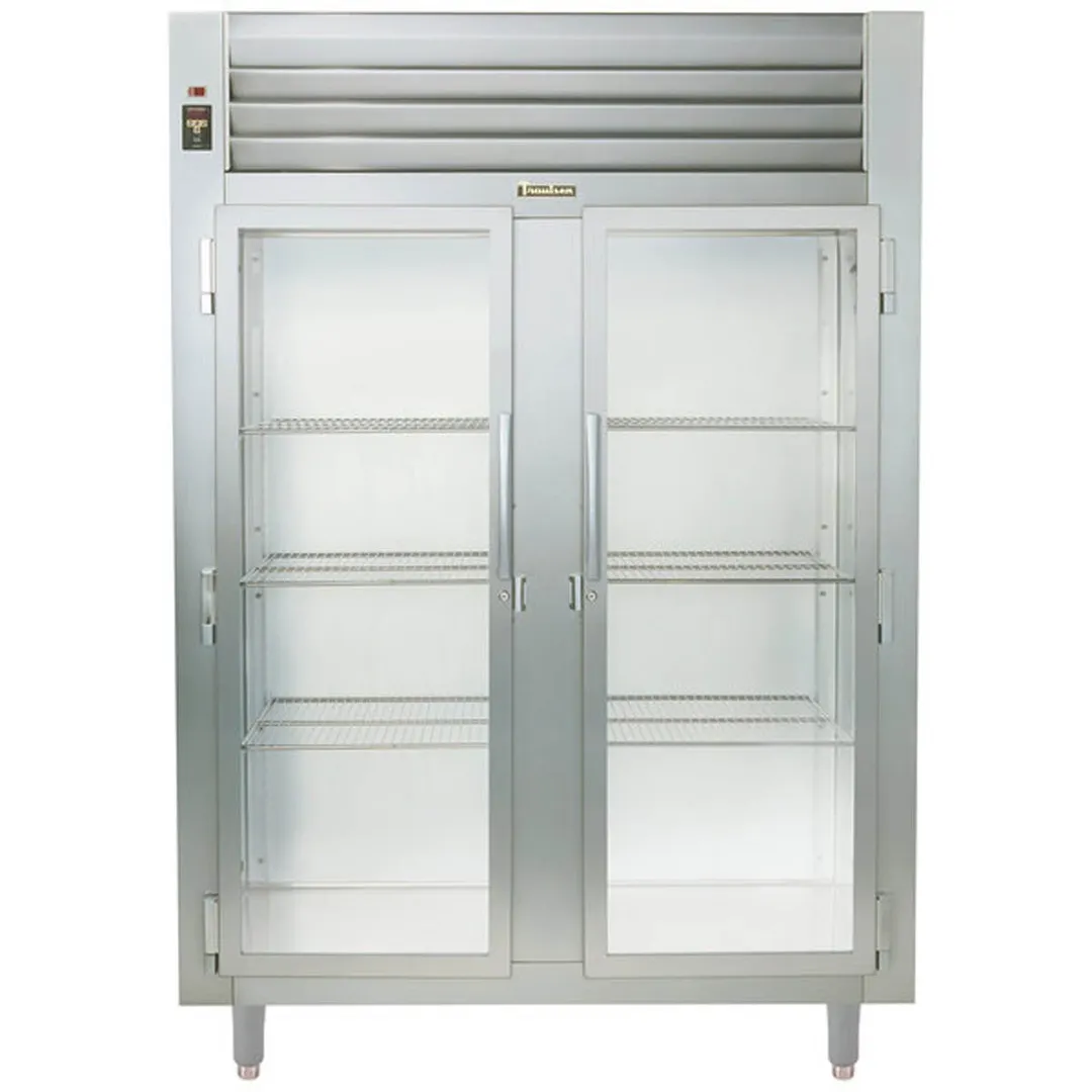 Traulsen AHT232WUT-FHG 58" 2-Section Reach-In Refrigerator w/ 2 Glass Doors, Top Mount, 51.4 cu. ft.