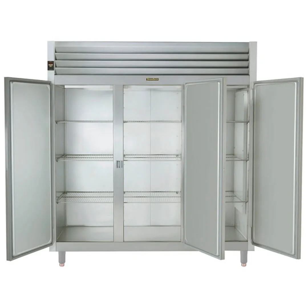 Traulsen AHT332NUT-FHS 76" 3-Section Reach-In Refrigerator w/ 3 Solid Doors, Top Mount, 69.5 cu. ft.