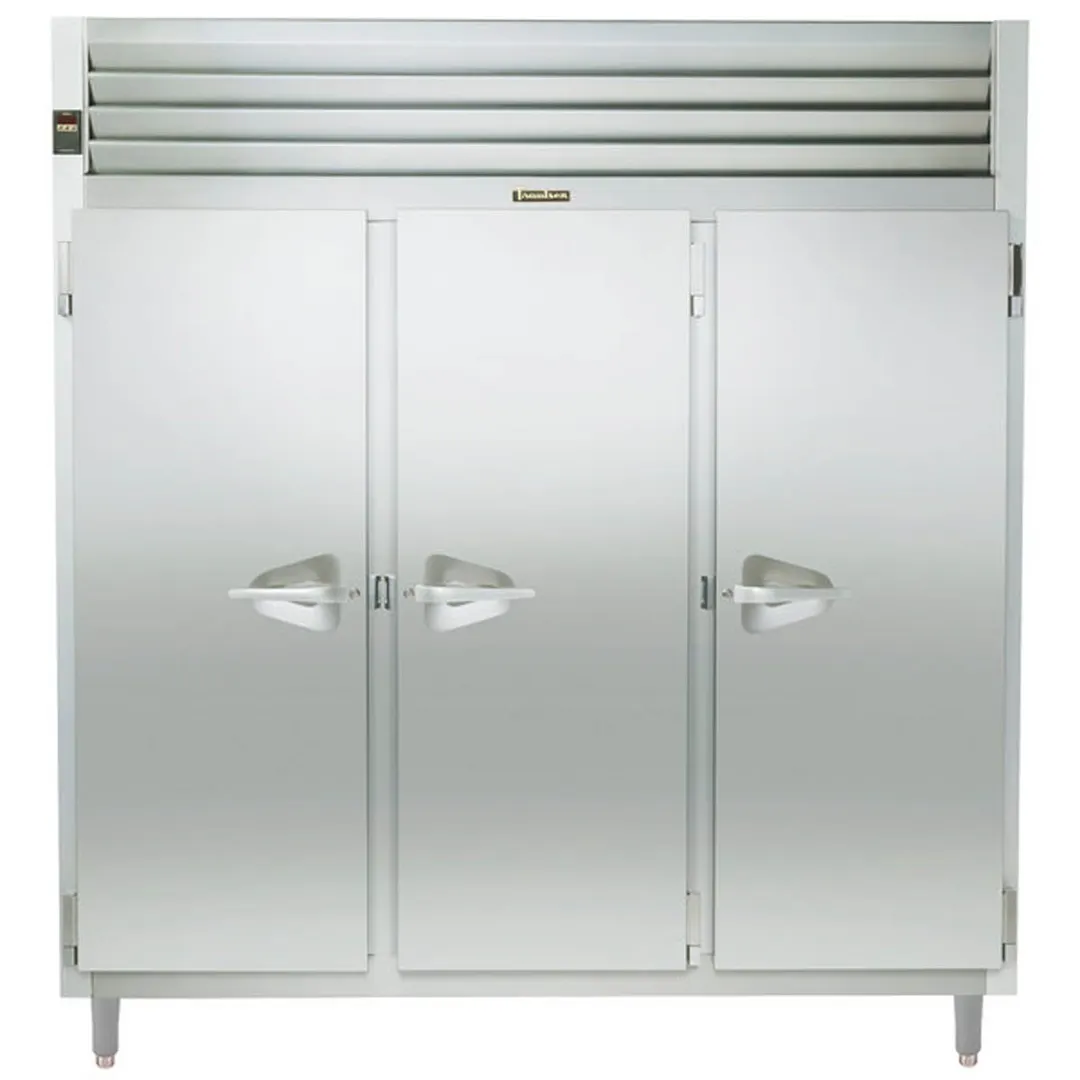 Traulsen AHT332WPUT-FHS 86" 3-Section Pass-Thru Refrigerator w/ 6 Solid Doors, Top Mount, 81.7 cu. ft.