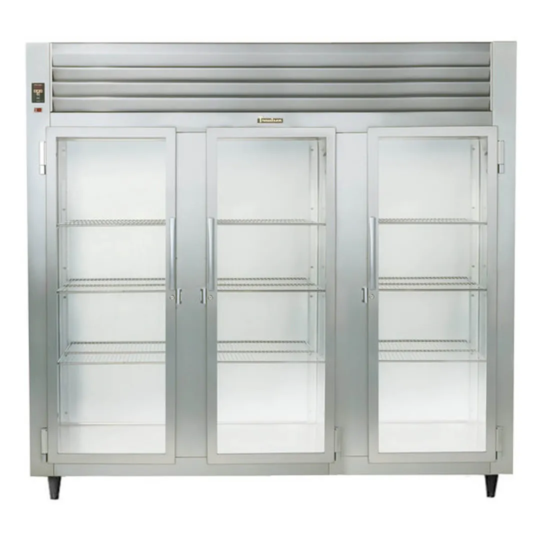 Traulsen AHT332WUT-FHG 86" 3-Section Reach-In Refrigerator w/ 3 Glass Doors, Top Mount, 79 cu. ft.