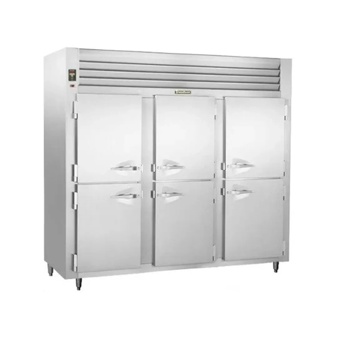 Traulsen ALT332NUT-HHS 76" 6-Half Solid Door Reach-In Freezer, Top Mounted, 69.5 cu. ft., Stainless Steel