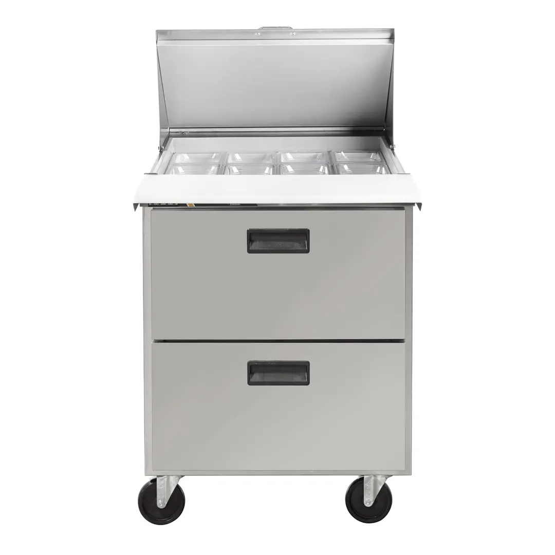 Traulsen C Series CLPT-2712-DW 27" Mega Top Sandwich Prep Table w/ 2 Drawers, 12 Pans