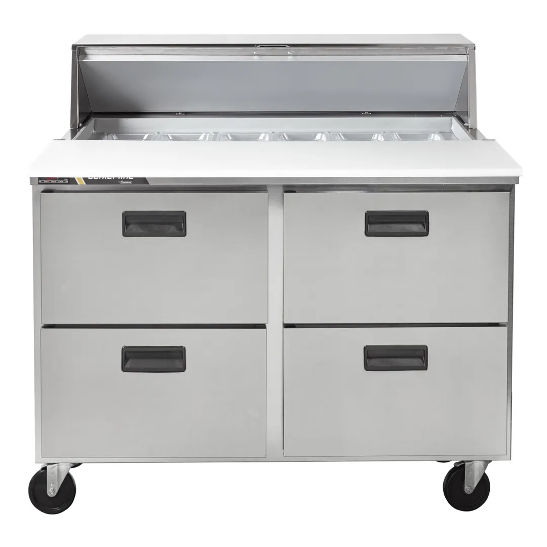 Traulsen C Series CLPT-4818-DW 48" Mega Top Sandwich Prep Table w/ 4 Drawers, 18 Pans