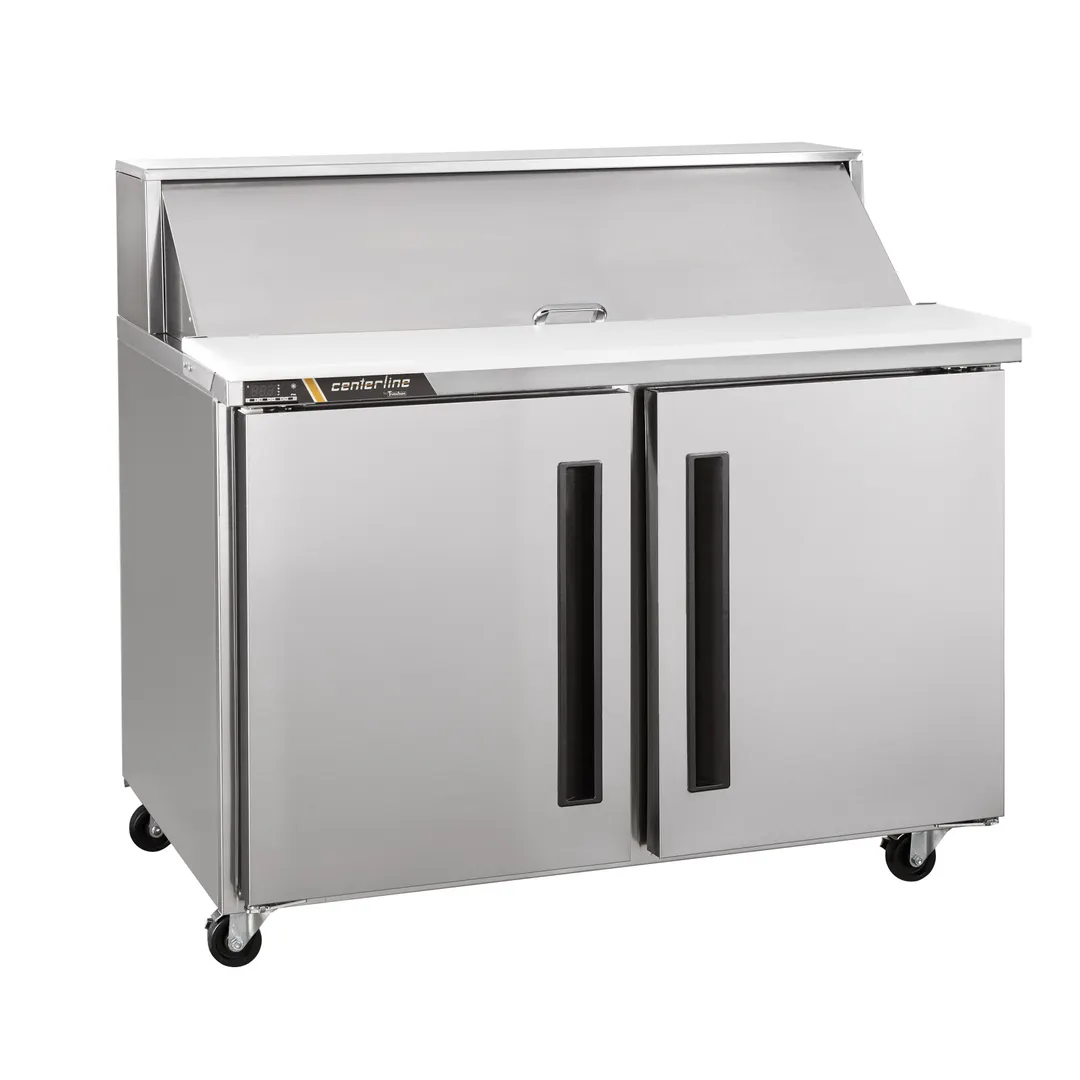 Centerline by Traulsen CLPT-4818-SD-LL 48" Mega Top Sandwich Prep Table w/ 2 Doors, 18 Pans