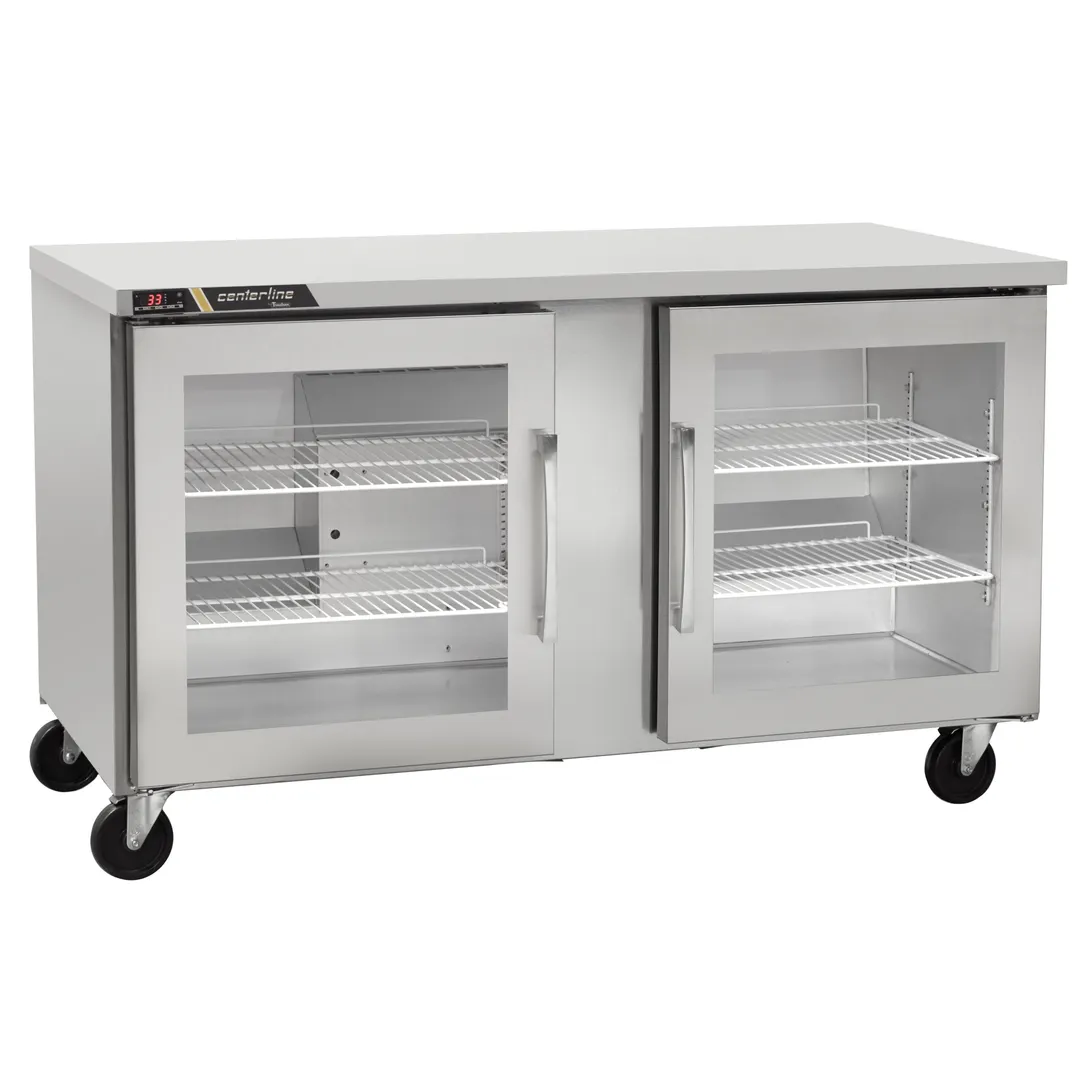 Traulsen C Series CLUC-36R-GD-LL 36" 2 Glass Door Undercounter Refrigerator, 9 cu. ft.