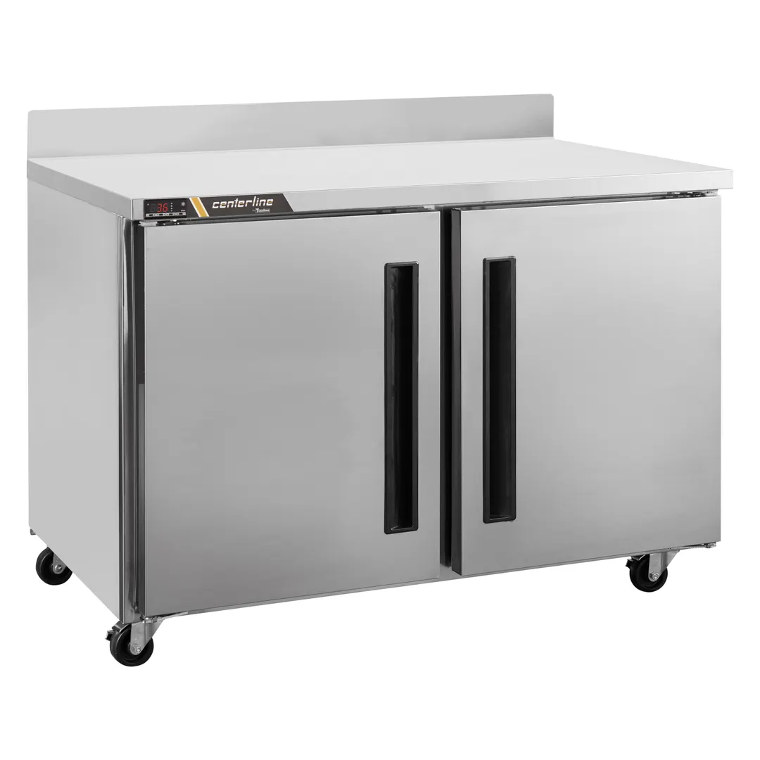 Traulsen C Series CLUC-48R-SD-WTRR 48" 2-Section Worktop Refrigerator w/ 2 Doors (left)