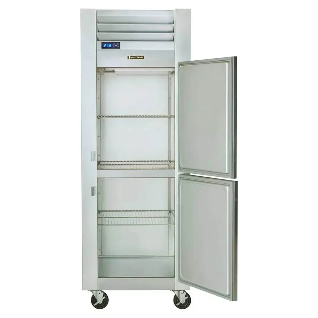 Traulsen G10003P 30" 1-Section Pass-Thru Refrigerator w/ 4 Half Solid Doors (right/left hinged), Top Mount, 24.72 cu. ft.