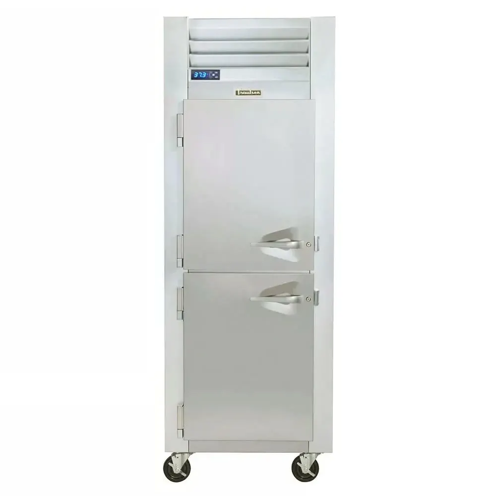 Traulsen G10004P 30" 1-Section Pass-Thru Refrigerator w/ 4 Half Solid Doors (left hinged), Top Mount, 24.72 cu. ft.