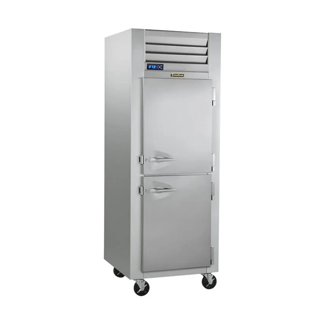 Traulsen G10042-032 30" 1-Section Pass-Thru Refrigerator w/ 4 Half Solid Doors (right hinged), R290, 24.7 cu. ft.