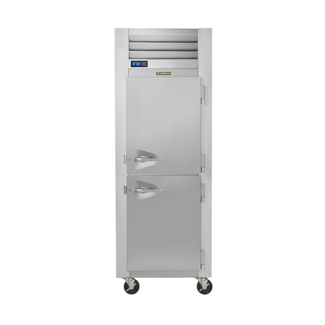 Traulsen G10042-032 30" 1-Section Pass-Thru Refrigerator w/ 4 Half Solid Doors (right hinged), R290, 24.7 cu. ft.