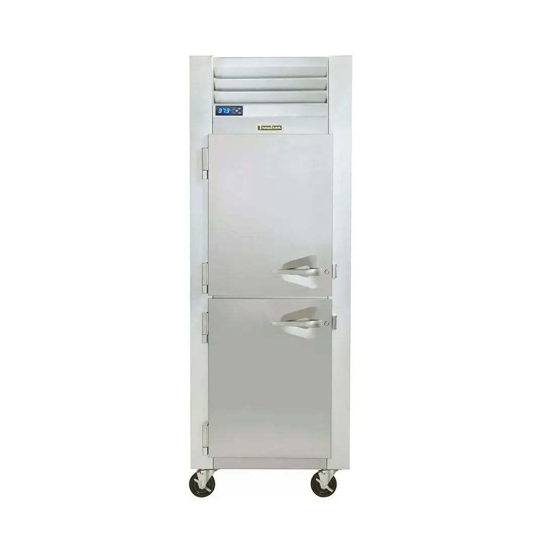 Traulsen G10044-032 30" 1-Section Pass-Thru Refrigerator w/ 4 Half Solid Doors (left hinged), R290 Refrigerant, 24.7 cu. ft.