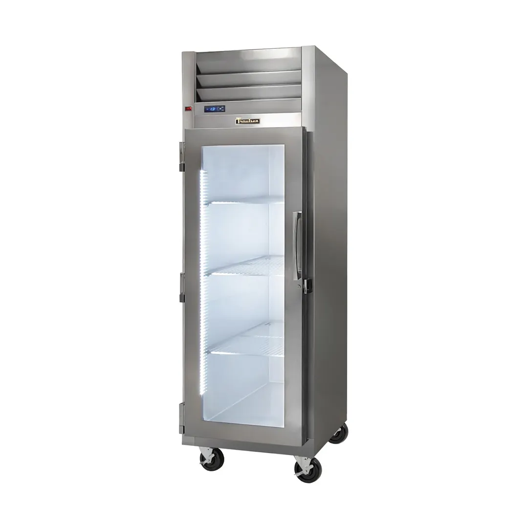 Traulsen G11010-043 30" Merchandiser Refrigerator w/ Left Hinged One Glass Door, 23.57 cu. ft.