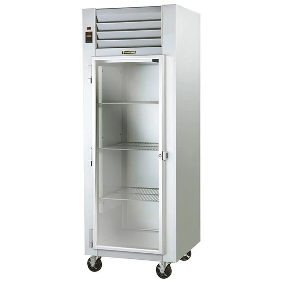 Traulsen G11011 30" 1-Section Reach-In Refrigerator w/ Left Hinged Glass Door, Top Mount, 23.57 cu. ft.