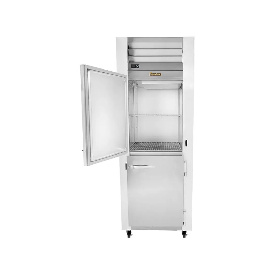 Traulsen G12001 30" 1-Section Reach-In Freezer, 2 Half Solid Left Hinged Doors, Top Mounted, 23 cu. ft.