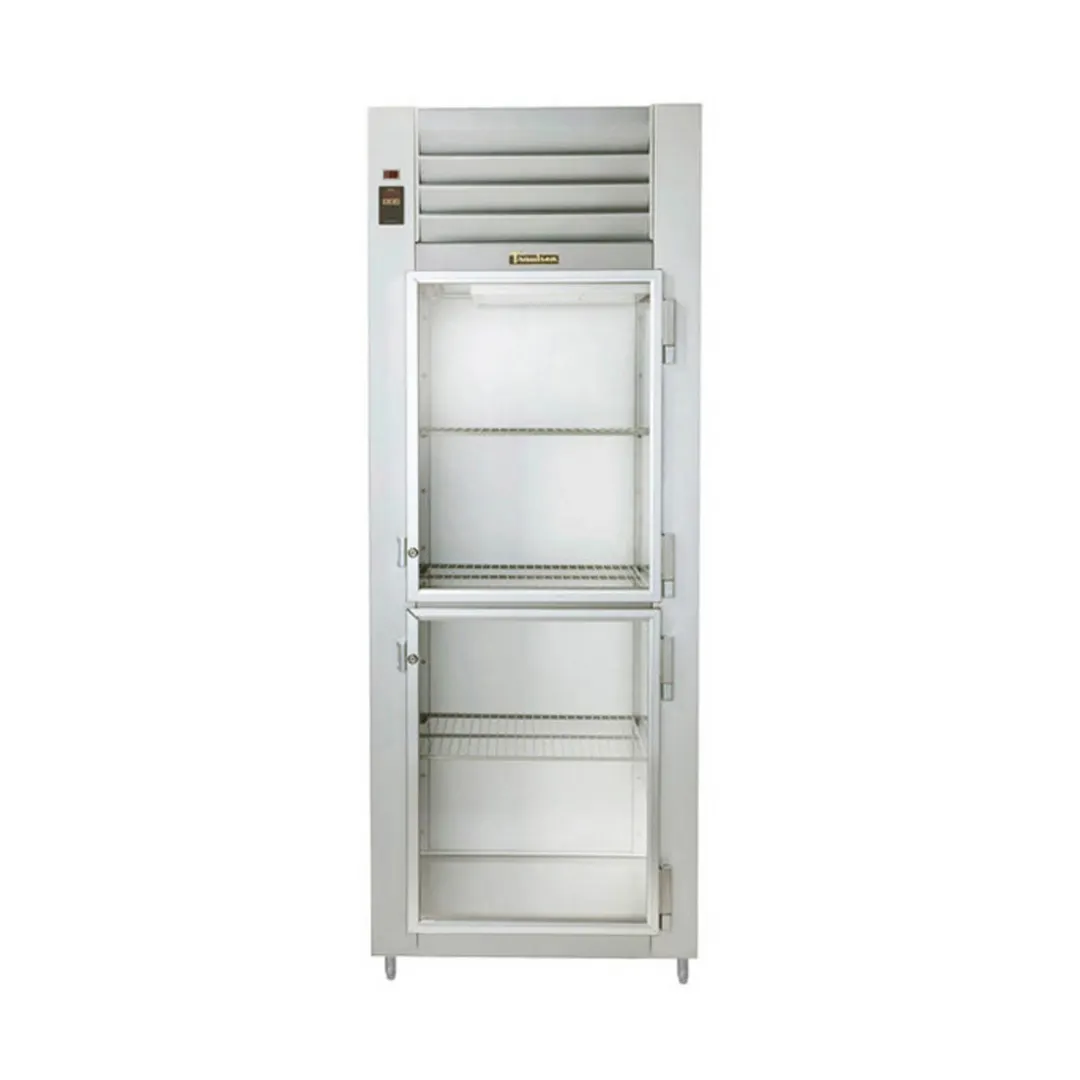 Traulsen G17043-032 30" 1-Section Pass-Thru Refrigerator w/ 4 Half Glass-Solid Doors (left-right hinged), R290, 25.3 cu. ft.