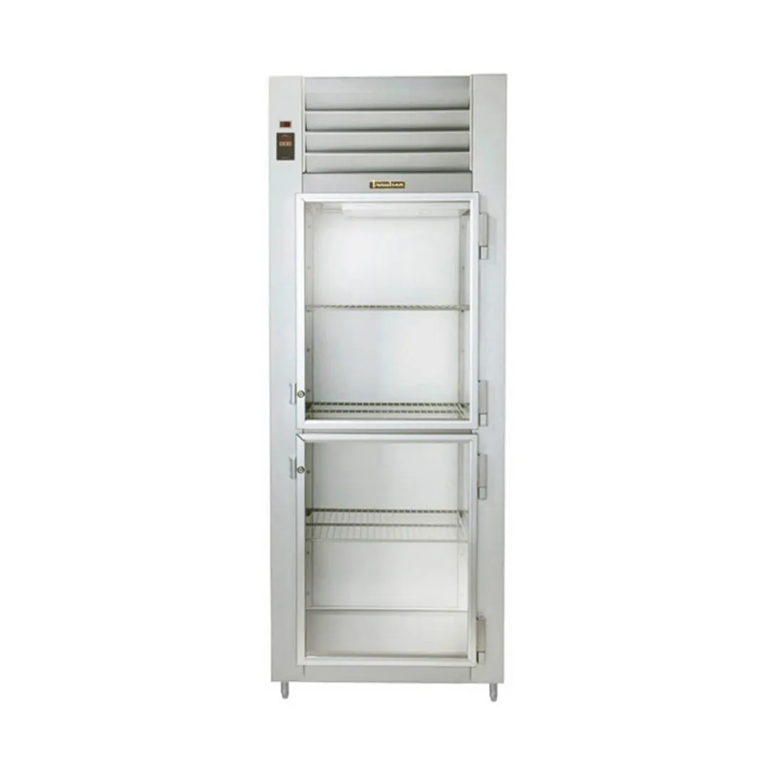 Traulsen G17045-032 30" 1-Section Pass-Thru Refrigerator w/ 4 Half Glass-Solid Doors (right/left hinged), R290, 25.3 cu. ft.