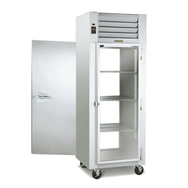 Traulsen G17055-032 30" 1-Section Pass-Thru Refrigerator w/ 2 Glass-Solid Doors (left/right hinged), R290, 25.3 cu. ft.
