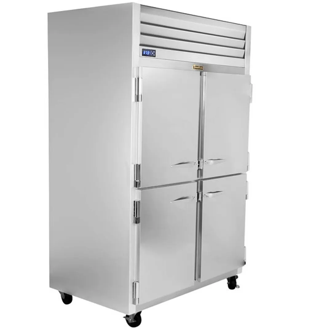 Traulsen G20000 52" 2-Section Reach-In Refrigerator w/ 4 Solid Half-Doors (hinged left/right), Top Mount, 46 cu. ft.
