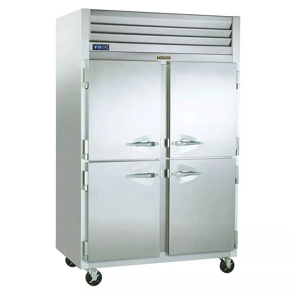 Traulsen G20004P 52" 2-Section Pass-Thru Refrigerator w/ 8 Half Solid Doors (left/right hinged), R450A, 48.6 cu. ft.