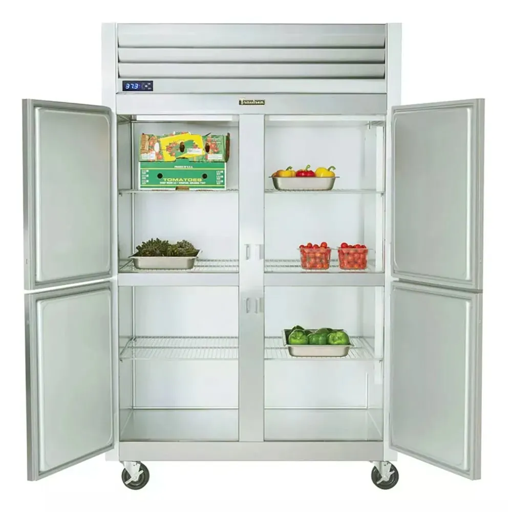Traulsen G20004P 52" 2-Section Pass-Thru Refrigerator w/ 8 Half Solid Doors (left/right hinged), R450A, 48.6 cu. ft.