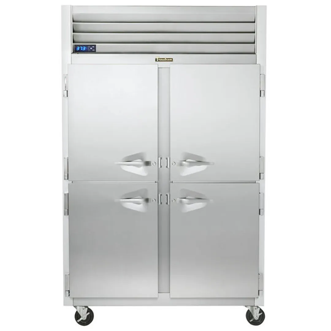 Traulsen G20046-032 52" 2-Section Pass-Thru Refrigerator w/ 8 Half Solid Doors (right/left hinged), 48.87 cu. ft.