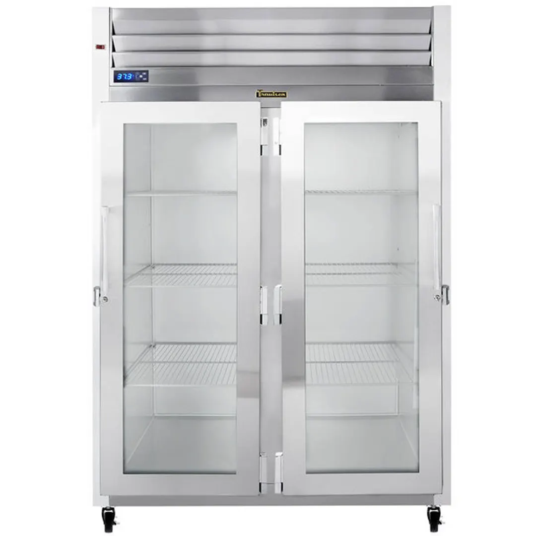 Traulsen G21011-032 52" 2-Section Reach-In Refrigerator w/ 2 Glass Doors (hinged right/left), Top Mount, 46.9 cu. ft.