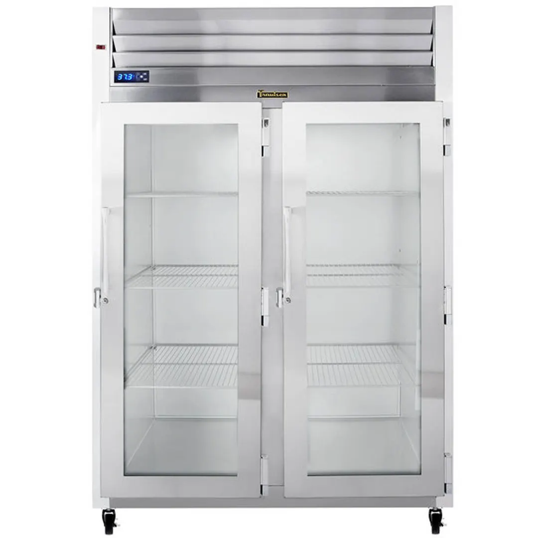 Traulsen G21012-032 52" 2-Section Reach-In Refrigerator w/ 2 Glass Doors (hinged right/right), Top Mount, 46.9 cu. ft.