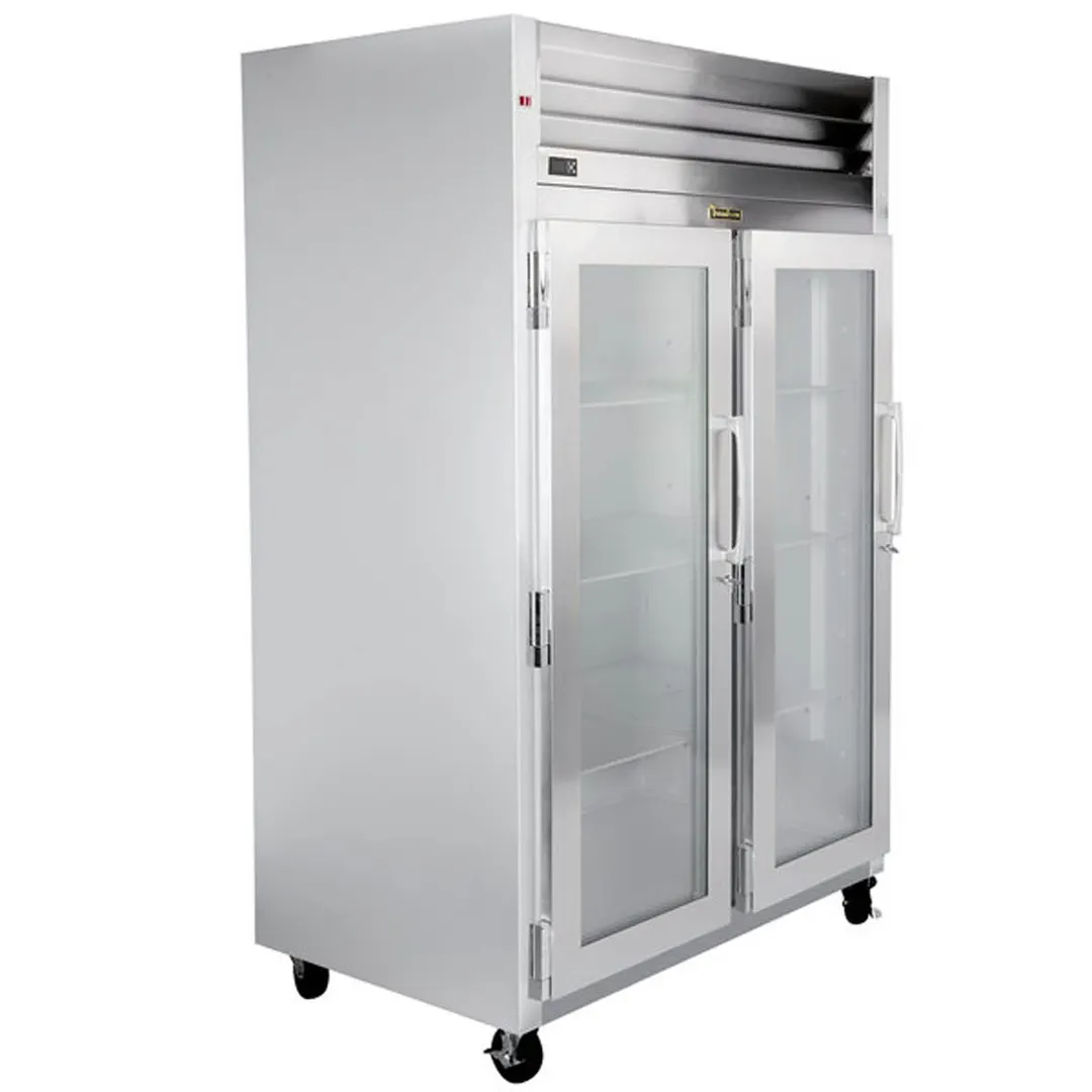 Traulsen G21013 52" Reach-In Refrigerator w/ 2 Glass Doors (hinged left/left), Top Mount, 46.9 cu. ft.