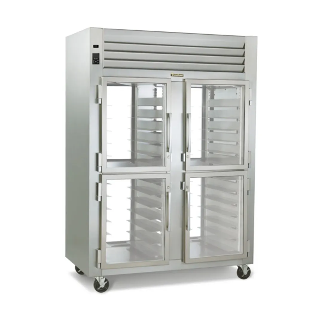 Traulsen G21047-032 52" 2-Section Pass-Thru Refrigerator w/ 8 Half Glass Doors (right/right hinged), R290, 50.2 cu. ft.