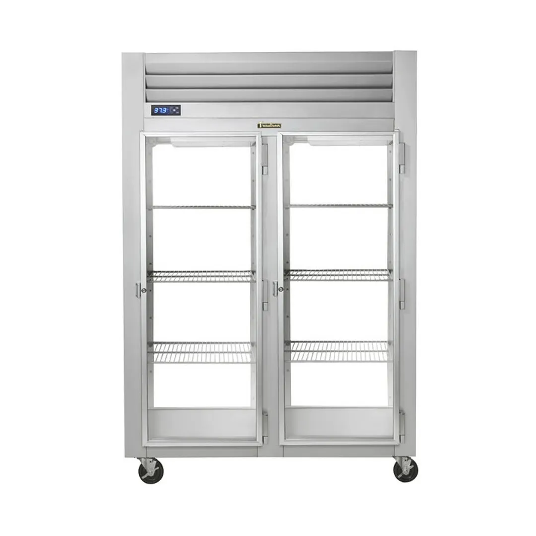 Traulsen G21057-032 52" 2-Section Pass-Thru Refrigerator w/ 4 Glass Doors (right/right hinged), R290, 50.2 cu. ft.