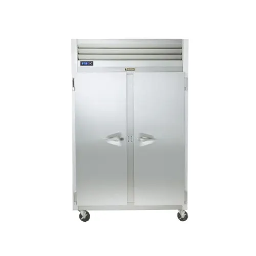 Traulsen G22012 52" 2-Section Reach-In Freezer w/ 2 Solid Doors, Top Mounted, 46 cu. ft., Stainless Steel Front
