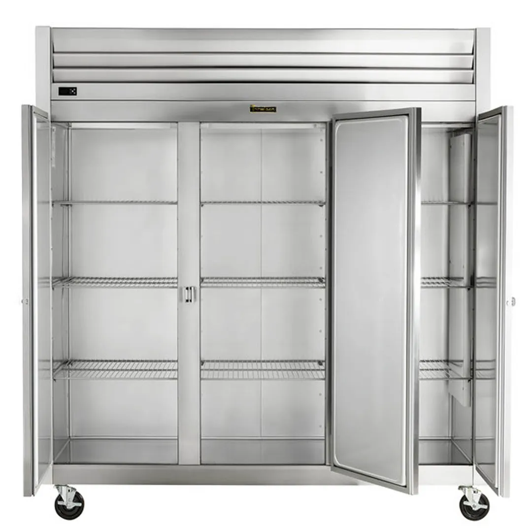 Traulsen G30010 76" Three Section Reach-In Refrigerator w/ 3 Solid Doors (hinged left/right/right), Top Mount, 69.3 cu. ft.