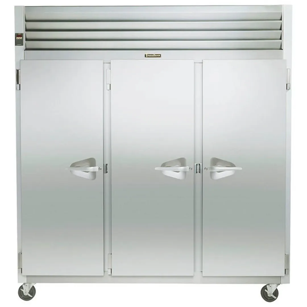Traulsen G30011 76" 3-Section Reach-In Refrigerator w/ 3 Solid Doors (hinged left/left/right), Top Mount, 69.3 cu. ft.