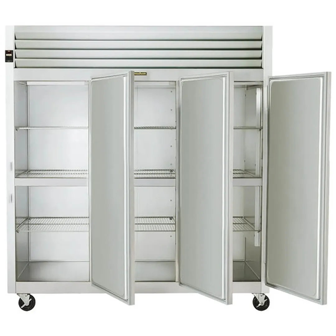 Traulsen G30012 76" 3-Section Reach-In Refrigerator w/ 3 Solid Doors (hinged right/right/right), 69.3 cu. ft.