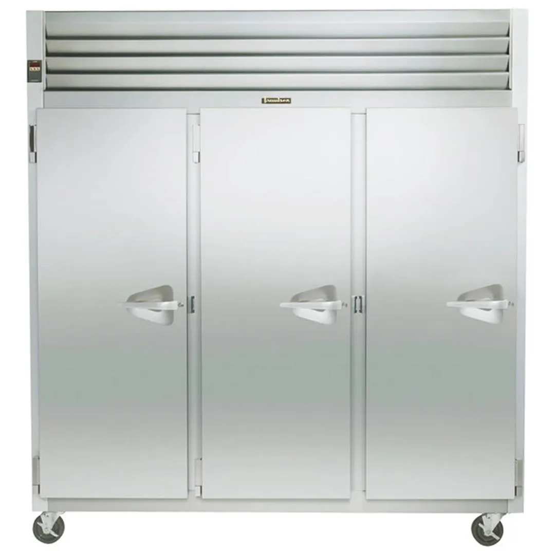 Traulsen G30013 76" 3-Section Reach-In Refrigerator w/ 3 Solid Doors (hinged left/left/left), Top Mount, 69.3 cu. ft.