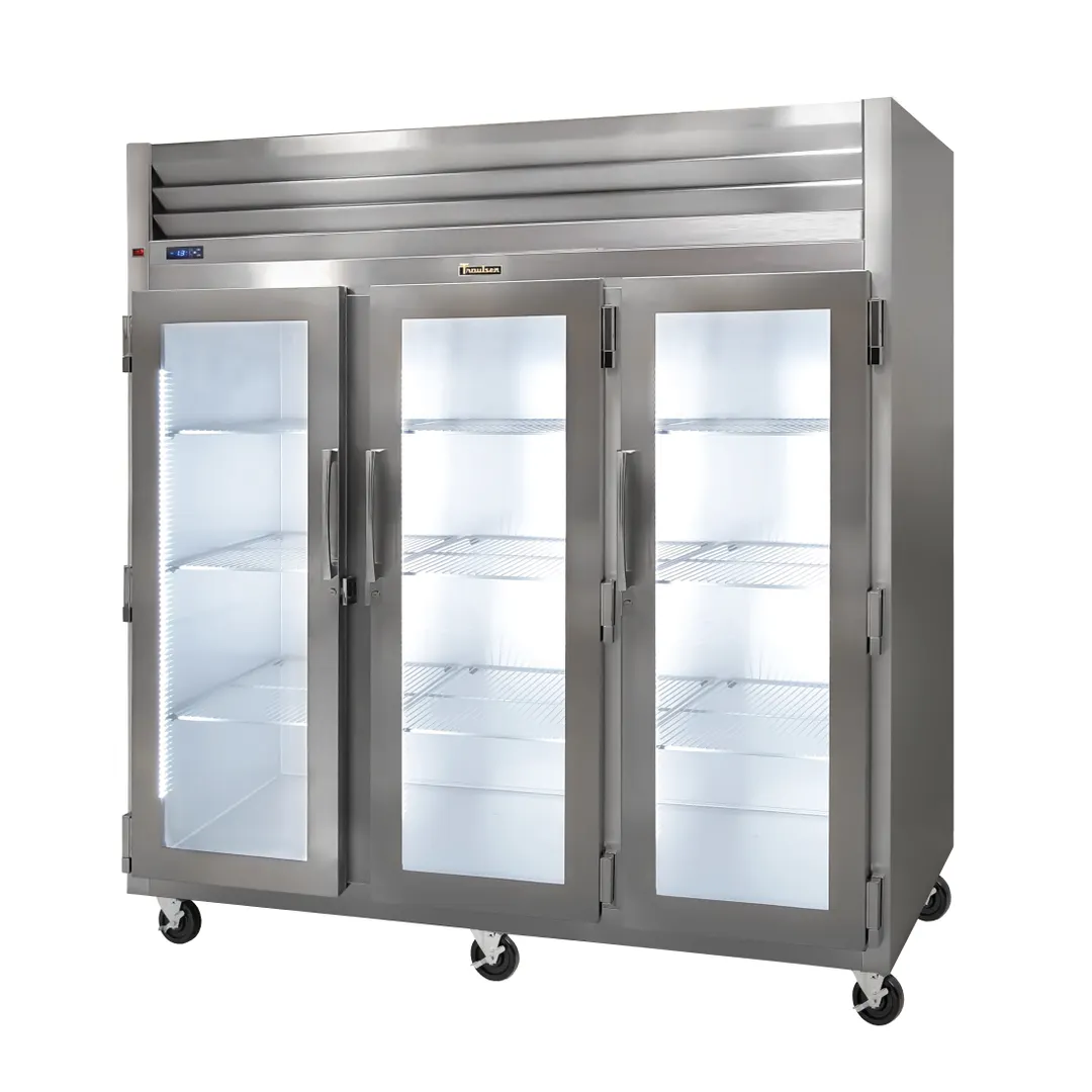 Traulsen G32010-043 76" Merchandiser Refrigerator w/ 3 Glass Doors (hinged left/right/right), 70.67 cu. ft.