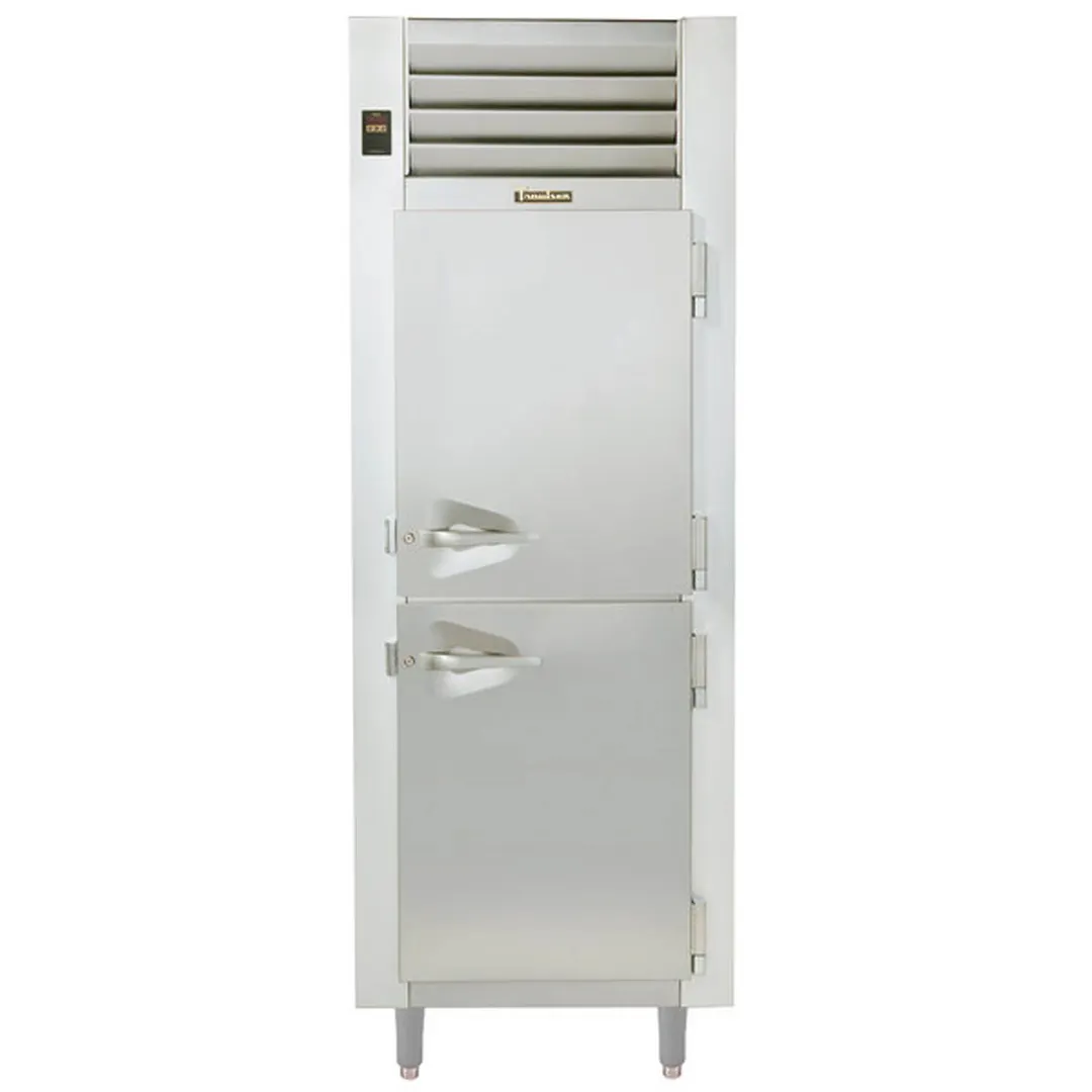 Traulsen RDH132WUT-HHS 1-Section 2-Door Half Stainless Dual Temp Cabinet 22 Cu Ft 34-35" Depth