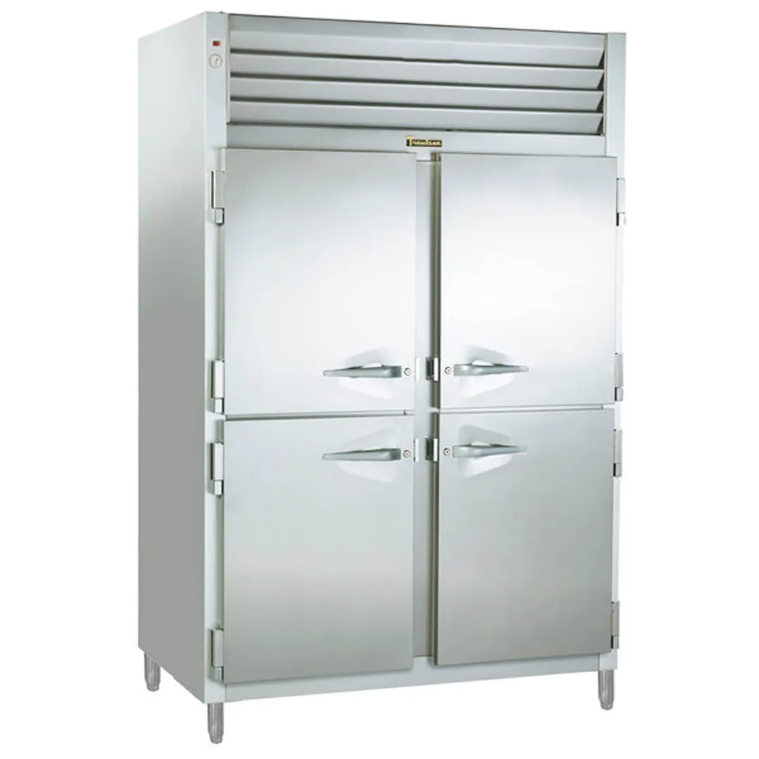 Traulsen RET232NUT-HHS 52" 2-Section Thawing Reach-in Refrigerator w/ 4 Half Solid Doors, Top Mount, 36.36 cu. ft.