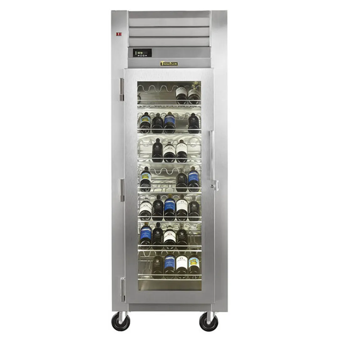 Traulsen RH126W-WR01 30" Glass Door Wine Refrigerator, Single Temperature, 77 Bottles