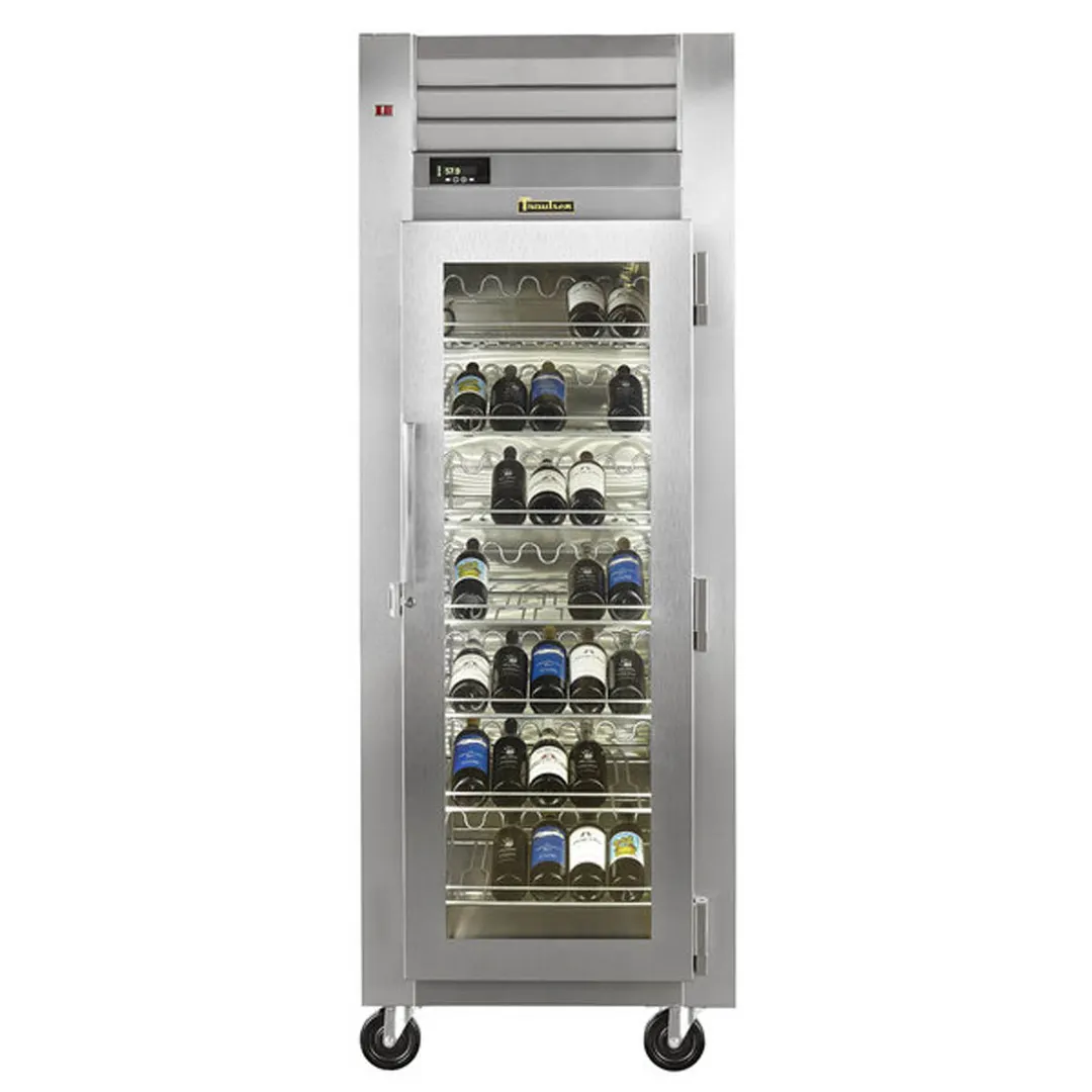 Traulsen RH126W-WR02 30" Glass Door Wine Refrigerator, Single Temperature, 77 Bottles