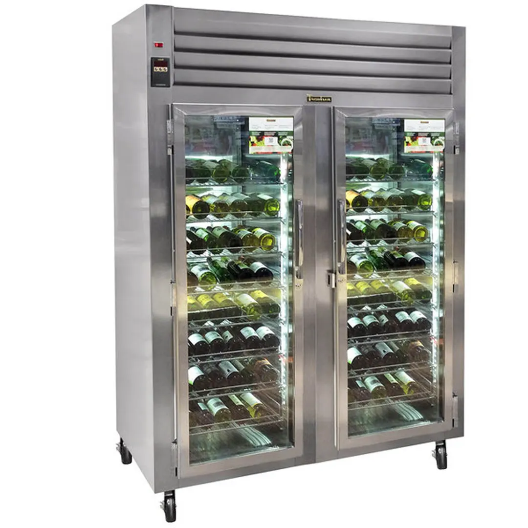 Traulsen RH226W-WR01 58" Glass Door Wine Refrigerator, Single Temperature, 154 Bottles
