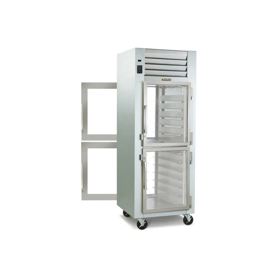 Traulsen RHT126WPUT-HHG 30" 1-Section Pass-Thru Refrigerator w/ 4 Half Glass Doors, Top Mount, 20.65 cu. ft.