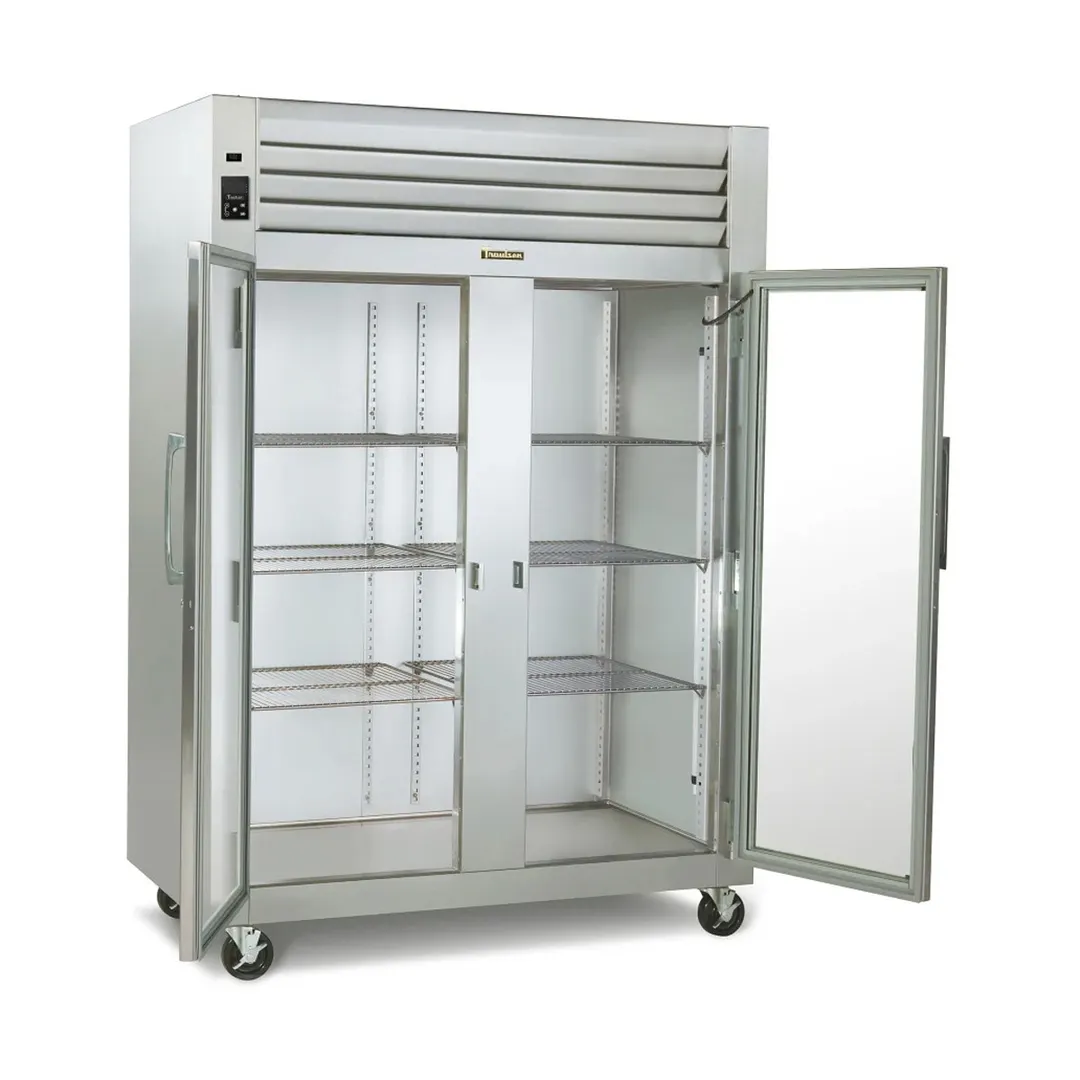 Traulsen RHT232N-FHG 52" 2-Section Reach-In Refrigerator w/ 2 Glass Doors, Remote, 46.9 cu. ft.