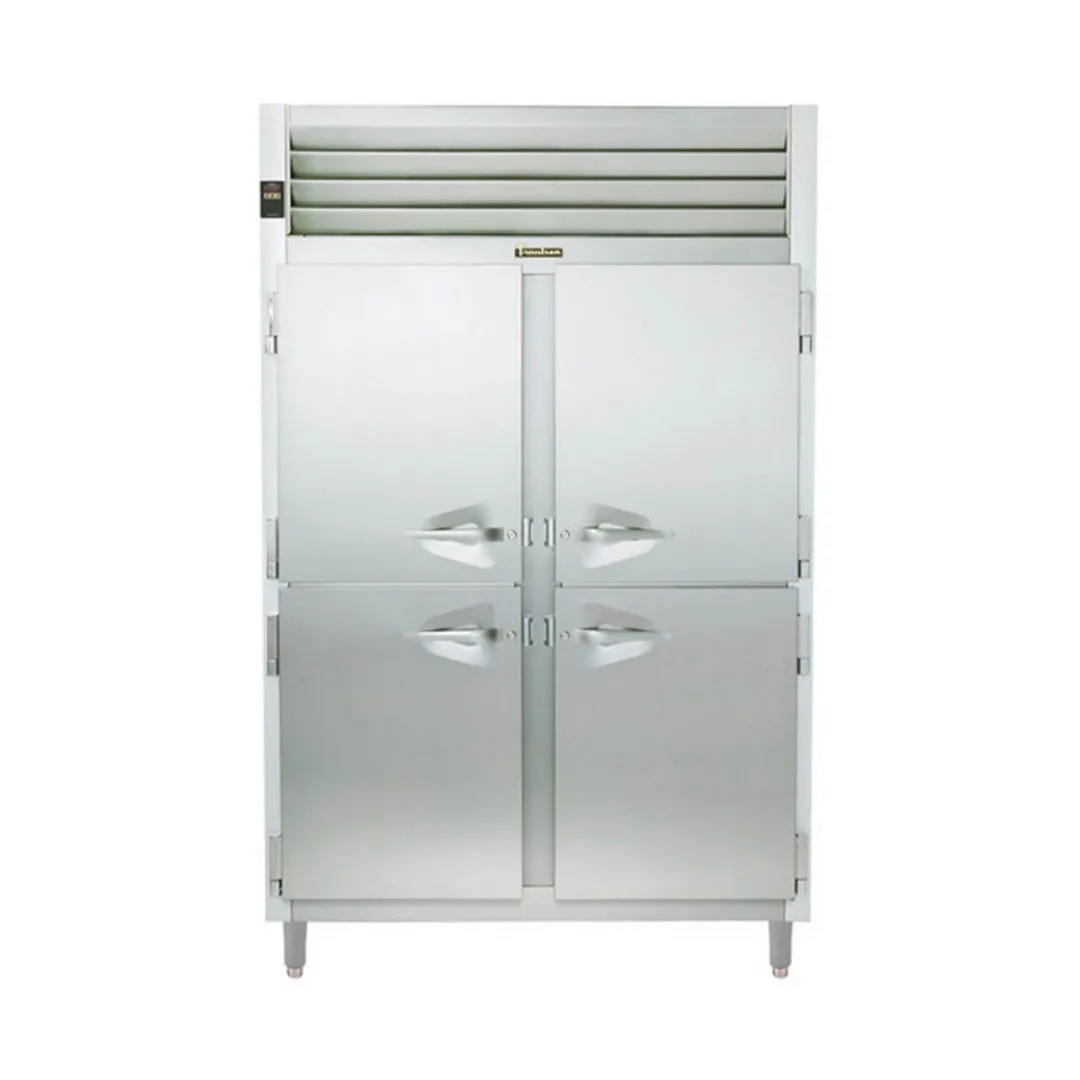 Traulsen RHT232WP-HHS 58" 2-Section Pass-Thru Refrigerator w/ 8 Half Solid Doors, Remote, 53.4 cu. ft.